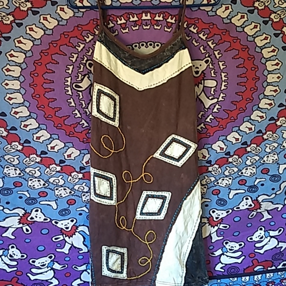 Gypsy Rose Ornate Hippie Festival Camisole / Dress